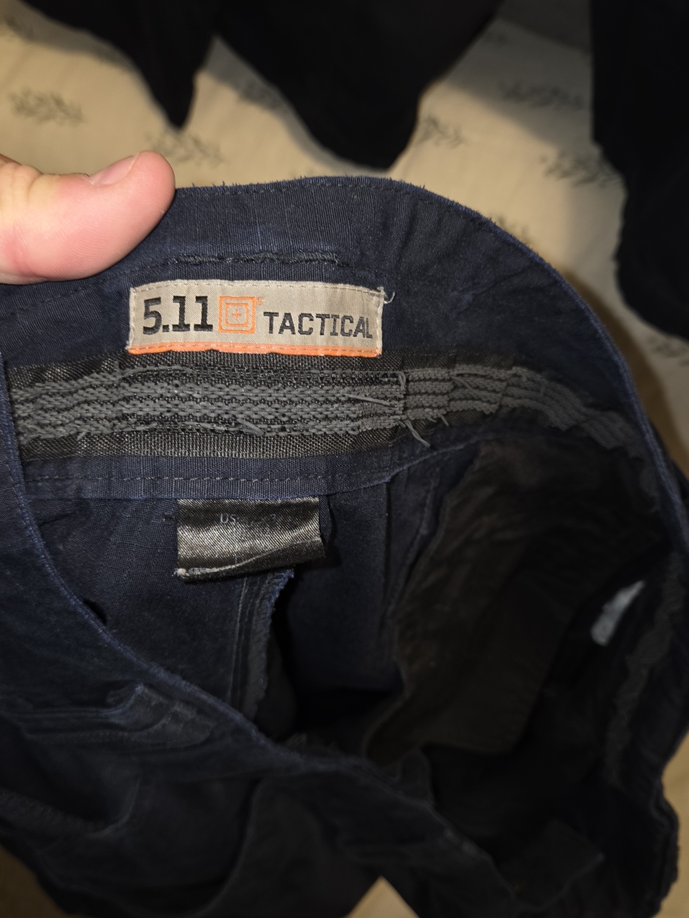 5.11 Tactical Men's Dark Navy Relaxed pants.